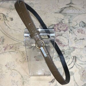 Excello 625 size 34 skinny leather belt with key hook buckle